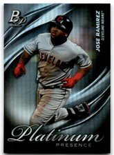 2019 BOWMAN PLATINUM PRESENCE JOSE RAMIREZ CLEVELAND INDIANS #PP-18
