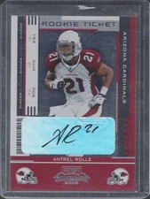 ANTREL ROLLE 2005 PLAYOFF CONTENDERS ROOKIE TICKET TRUE RC AUTO #109