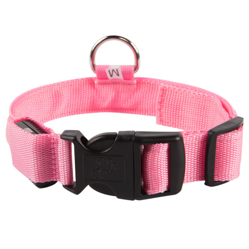 Glow In The Dark Dog Collar USB Rechargeable LED Light Up Adjustable Nylon Aus - Picture 16 of 23