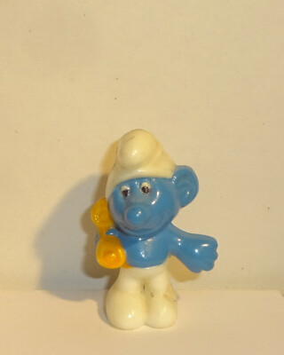 SCHWATZ SCHLUMPF *Quellnaht* E. D. D. S. Schlümpfe 1983 ORIGINAL