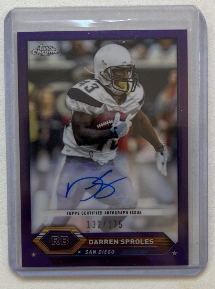 2023 TOPPS COMPOSITE PURPLE REFRACTOR #TCA-DS DARREN SPROLES AUTOGRAPH 132/175