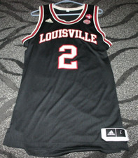 Louisville Cardinals Basketball Darius Perry Game Used Black Throwback Jersey