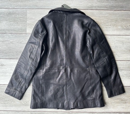 ALL SAINTS WOMEN'S BLACK "CORINNA" LEATHER BLAZER JACKET COAT - UK 10 - NEW TAGS - Picture 9 of 10