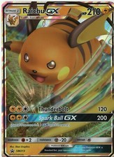 Pokemon Raichu GX Jumbo Foil Black Star Promo #SM213 2019 063021DMT