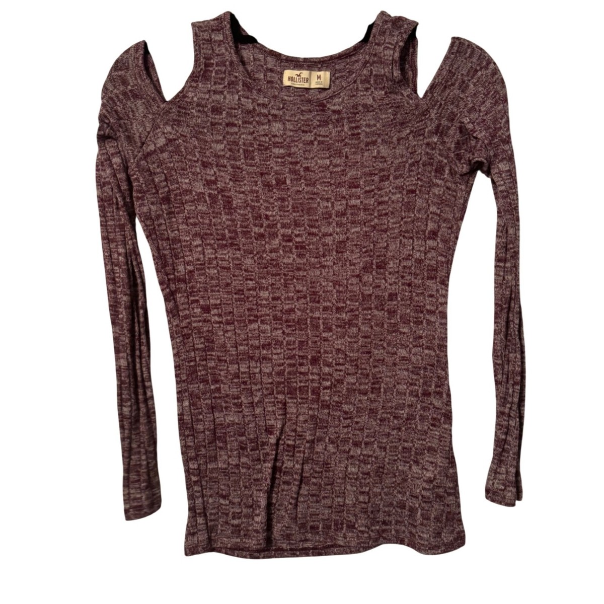 Hollister Off The Shoulder Sweater Brown Hollister Off The