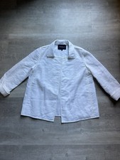 Lafayette 148 Womens White Blazer Size S