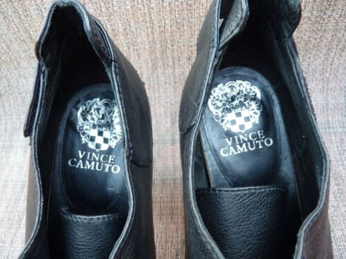 Vince Camuto - Pernot - Womens Heels Shoes, Peep Toes, Size 10.5M Black Leather - Picture 16 of 18