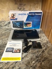 Open Box Digital Photo Frame Calendar Alarm Clock Movie Player