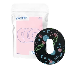 Patterned Glucology Dexcom G6 CGM Patch | Adhesive & Water Resistant | Planets