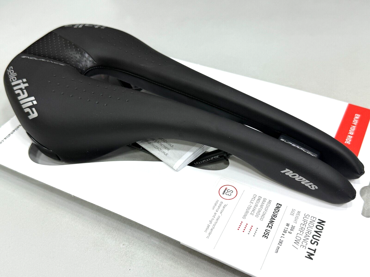 Selle Italia Novus Endurance TM Superflow Manganese Rail Saddle S3