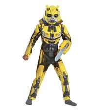 Bumblebee Transformer Costume, Boys Size S 6-7