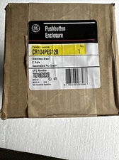 NEW In Sealed Box GE GENERAL ELECTRIC CR104PES12B 600V 2 Button Enclosure