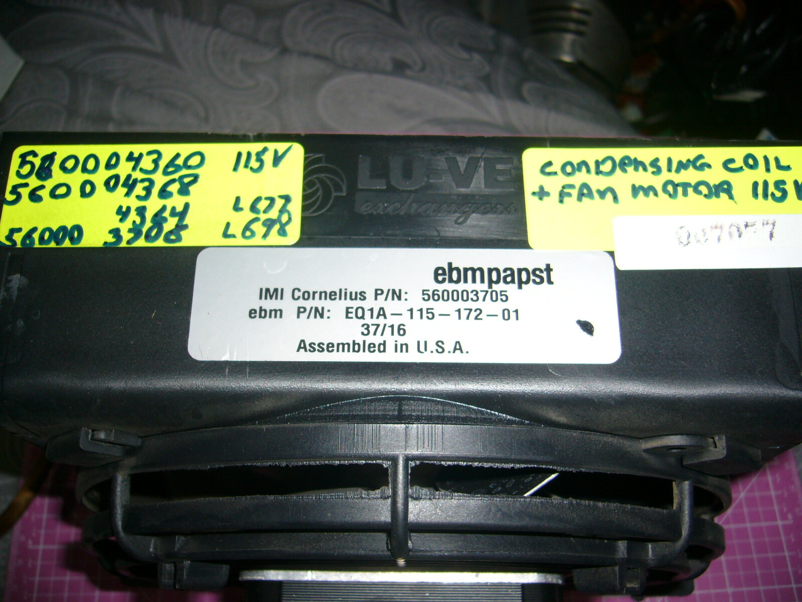 Hear Exchanger & Fan, 560003705, Cornelius QUEST QST ELITE 4000