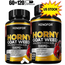 Horny Goat Weed Capsules -Boost Energy & Endurance - Supports Energy Levels