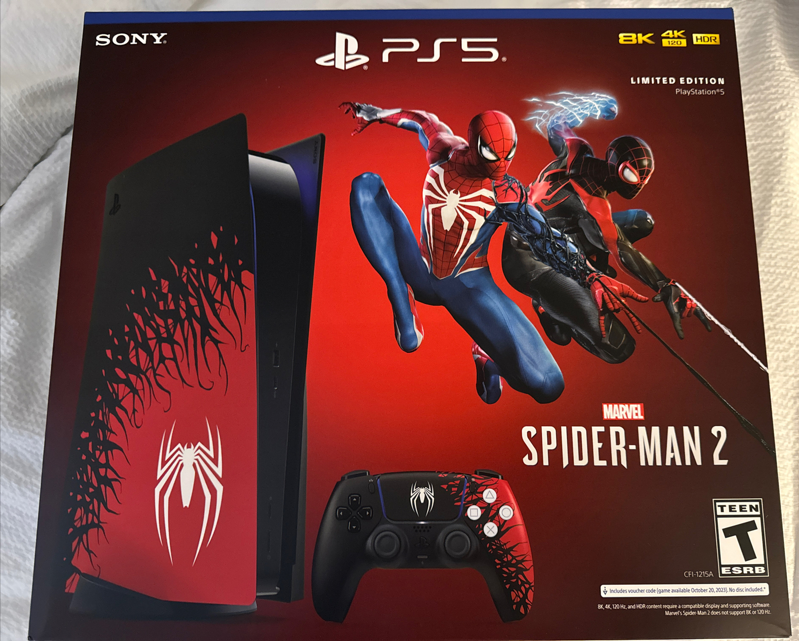 Sony PS5 BluRay Edition Console SpiderMan 2 Limited Edition Bundle