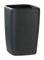 Wenko Zahnputzbecher ZahnbüRstenhalter ZahnbüRstenbecher Schwarz 8 X 11 Cm