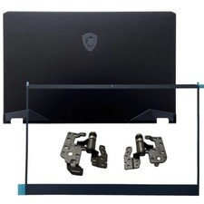 New For MSI Vector GP77-13V MS-17K3 LCD Back Cover Front Bezel Hinges Black