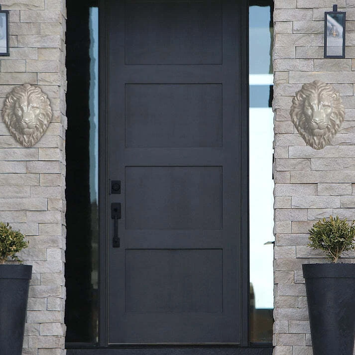 León - Placa de pared l decoración del hogar l arte de pared en bajorrelieve Foto 4 de 4