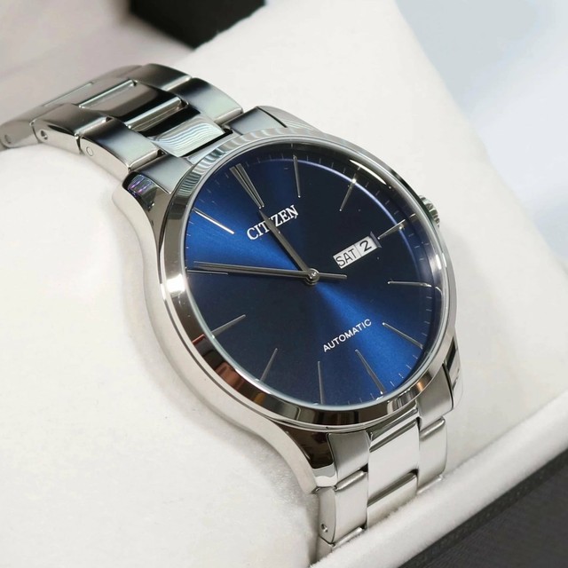 Citizen Nh8350 83l Blue Dial Stainless Steel Automatic Mens Watch 40mm 