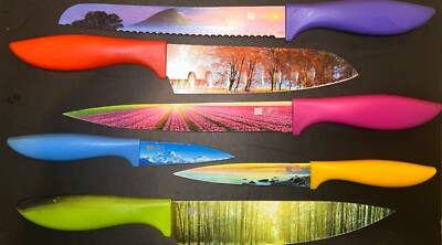 Chef's Vision 6-Piece Landscape Series Kitchen Knife Set - So Beautiful!