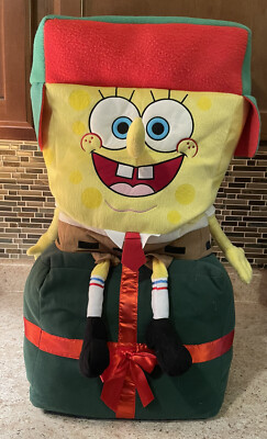 SpongeBob SquarePants 2011 Viacom Holiday Present Plush Decoration 25  Tall