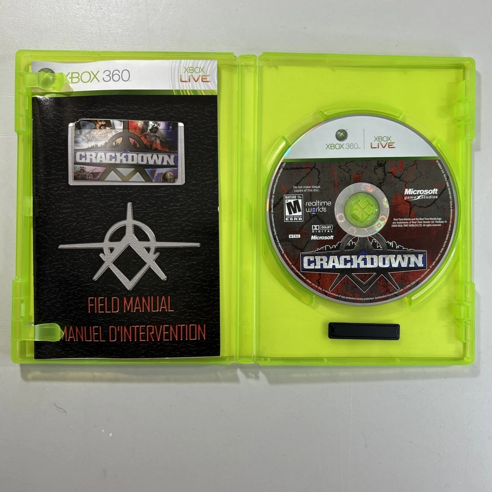 Crackdown Microsoft Xbox 360 Complete CIB Very Good Condition Tested - Image 2 of 4