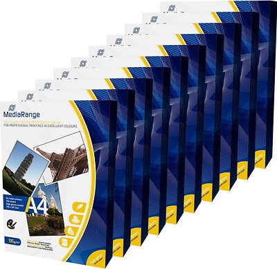 1000 Blatt Mediarange 135 g/m² Glanz A4 Inkjet Fotodruck Papier MRINK107