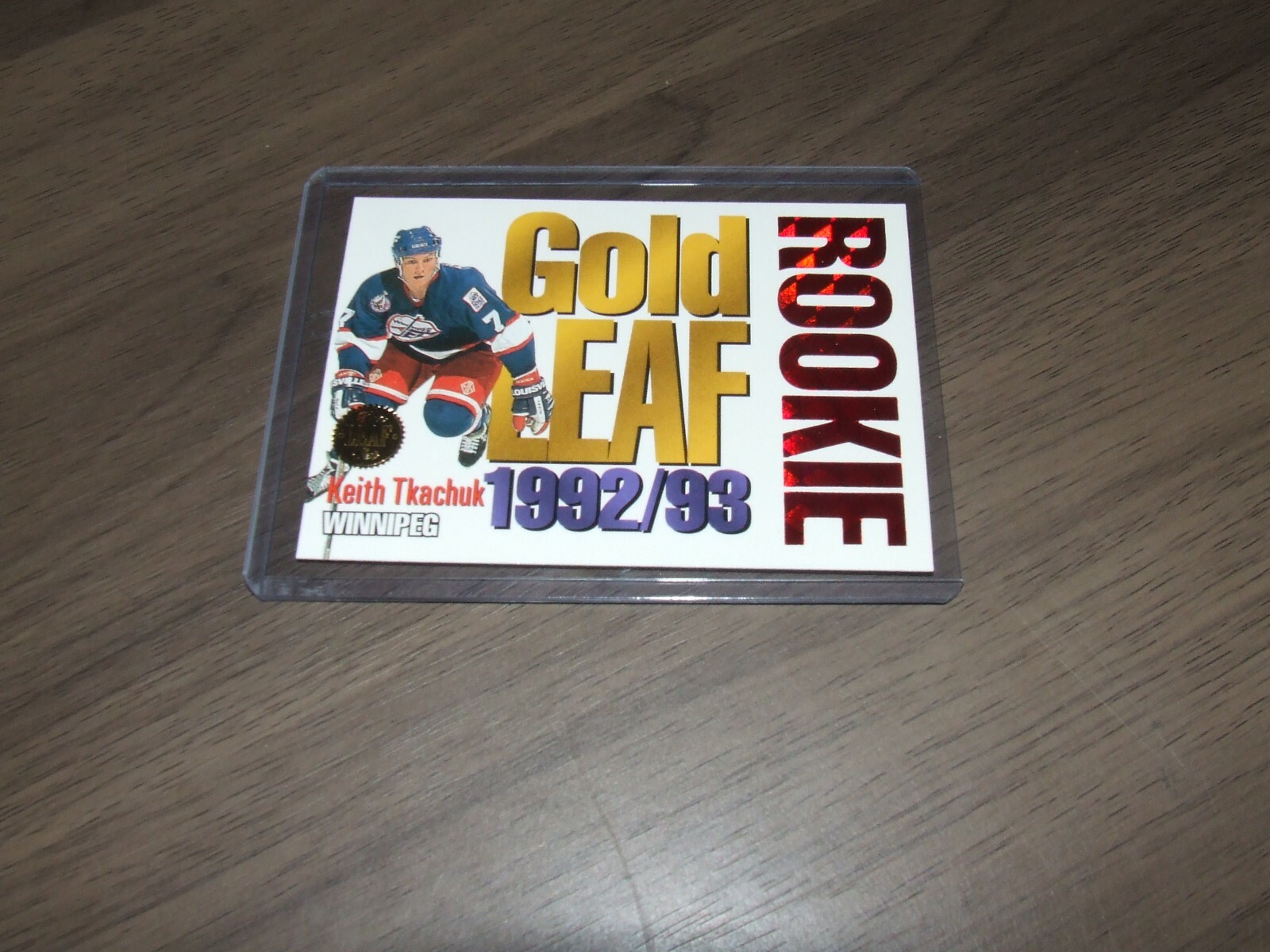 1993-94 leaf gold rookie # 11 keith tkachuk