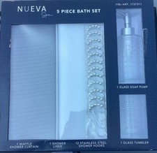 Nueva Spa 5 Piece Bath Set MERIDEN GREY