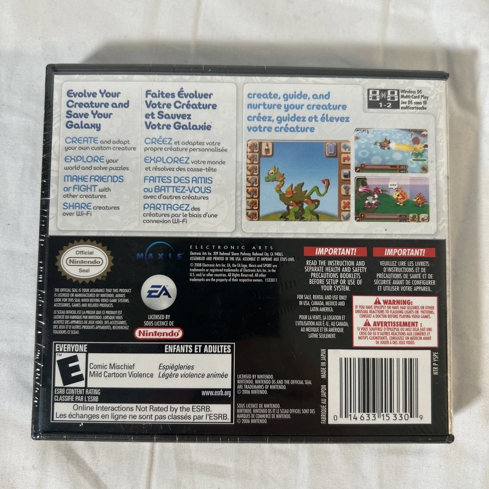 Spore Creatures (Nintendo DS, 2008) NEW SEALED - Image 2 of 2