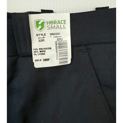 Horace small Navy Blue Dress Pants Professional Work Slacks w Belt Loops 32w - Picture 4 of 6