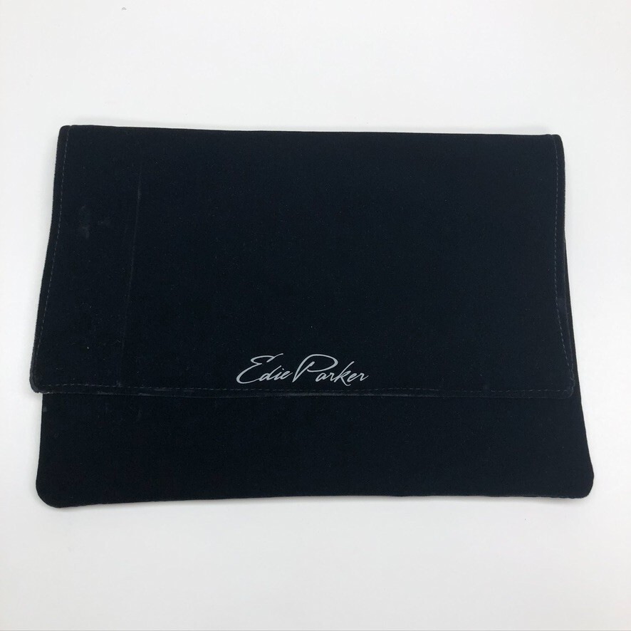 Edie Parker Dustbag Velvet Fold Over Authentic Protection 8x11 