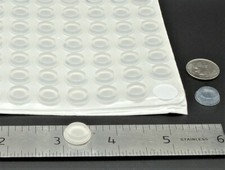 1/2" x 3/16" Non Skid Clear Rubber Bumpers  Spacers  Picture Frames  Feet  Glass