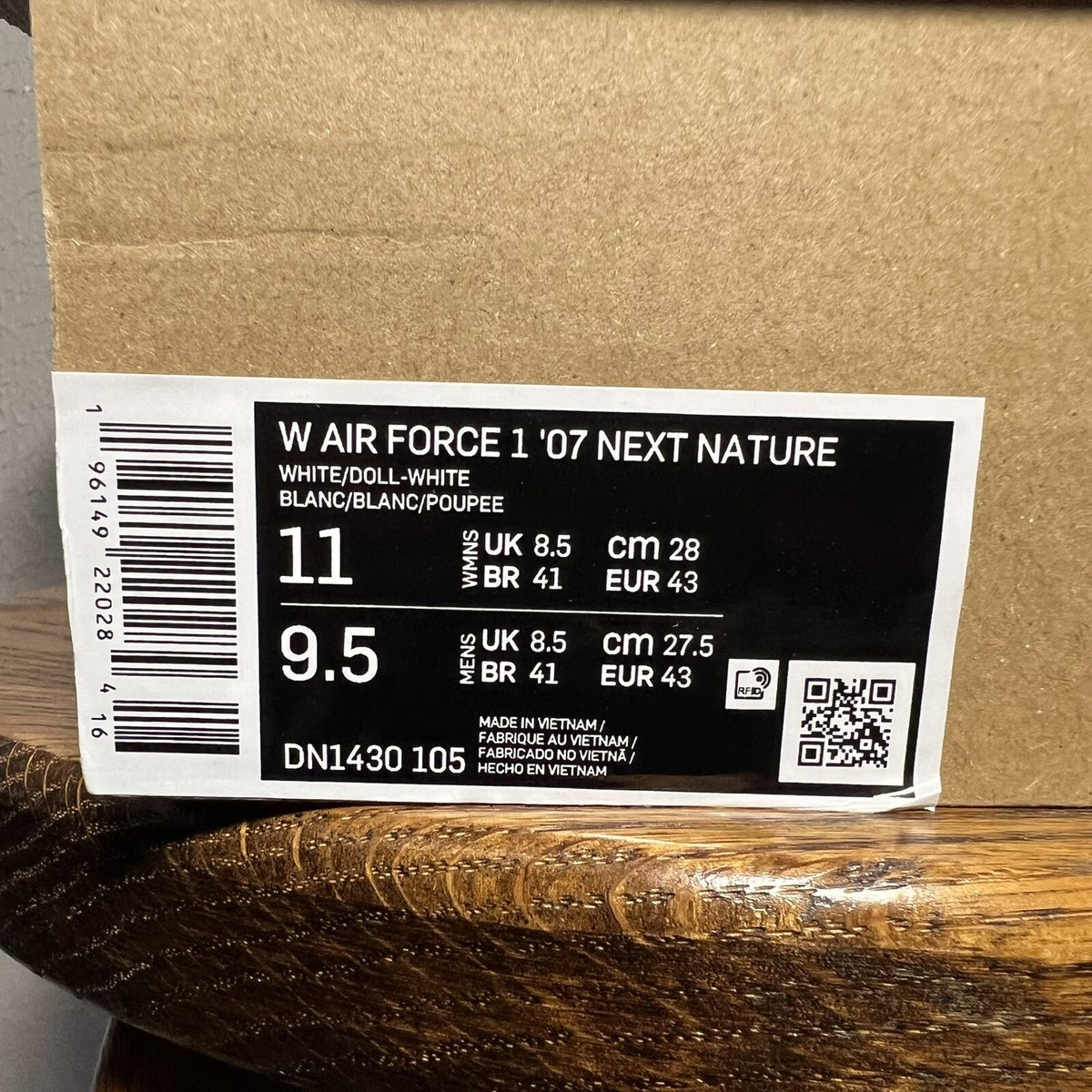 Nike Air Force 1 Low 'White Lilac Pink' Women's Size 11 Nike Air Force 1 Low 'White Lilac Pink' Women's Size 11