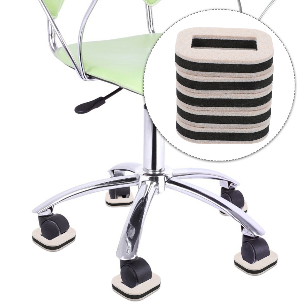 5 Pcs Roller Fixing Pad Furniture Mover Felt Pads Wheels Stopper Caster