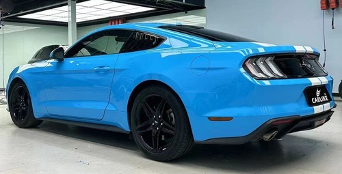 Super Gloss Crystal Ice Cream Blue Vinyl Wrap - Premium Glossy Wrap 5x56 FT Wrap - Picture 7 of 16