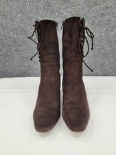 Bottes Cuir Verni Noir Talon Haut Jill Stuart - Taille 39, Occasion