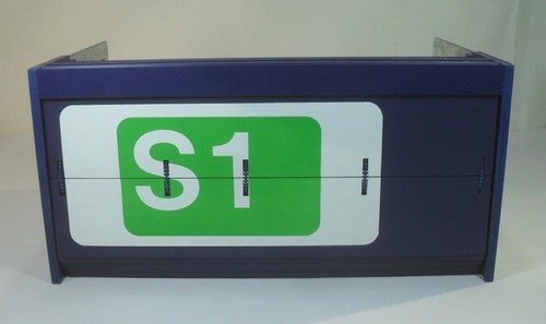 DB FALLBLATT ANZEIGE Zuggattungen Zugart ICE IR S-Bahn Klappzahlen Bahnhof ZZA - Bild 8 von 24