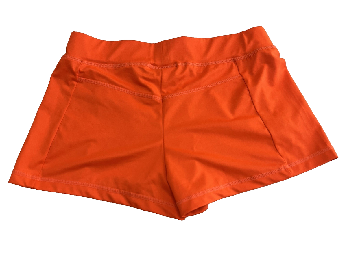 Hooters Official Uniform Shorts Women's Small Orange w/ Logo | eBay