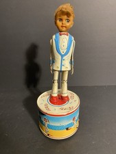 Vintage Haji Strutting My Fair Dancer Tin Toy Japan Battery Op Working 1950s