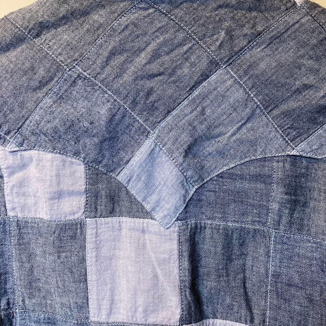 Engineered Garments Patchwork Western Shirt Size … - image 8