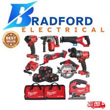 Milwaukee 7pc M18 FUEL Brushless Kit – 3x5.0Ah Batteries & Charger