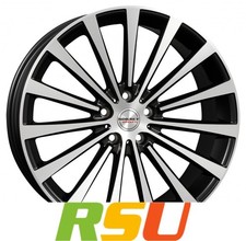 Borbet BLX black polished matt 8.5x20" ET30 LK5 112 ML 72.5 Alufelgen 20 Zoll