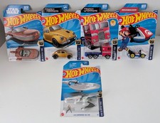 Hot Wheels Screen Time 5 Car Lot Optimus Prime Bumblebee Enterprise Star Wars