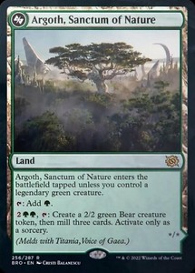 Argoth, Sanctum of Nature #256 - The Brothers' War Rare Land MTG