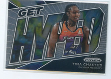 2022 Panini Prizm WNBA TINA CHARLES #3 GET HYPED Insert MERCURY