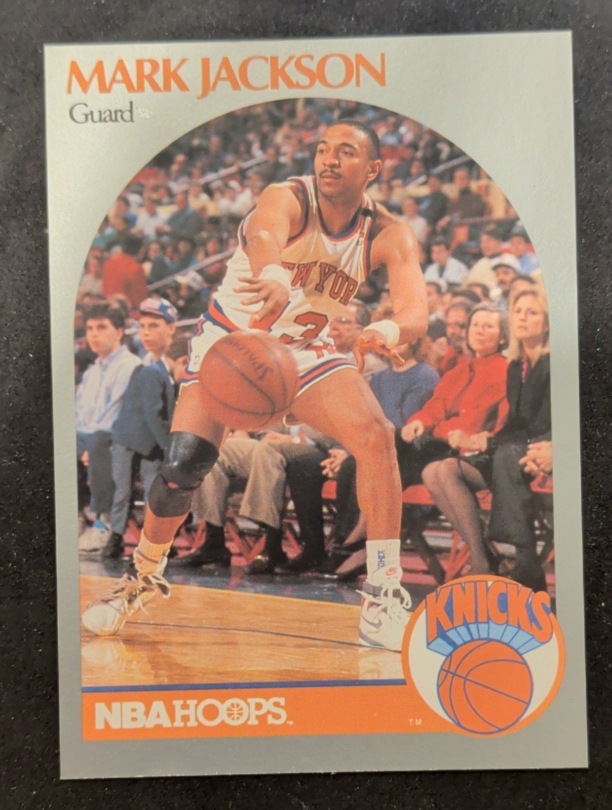 1990-91 NBA Hoops - Mark Jackson #205 "Famous" People in Background
