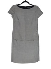 Ralph Lauren Black Label Dress Sz 2 Mini Luxury Houndstooth Career Business Work