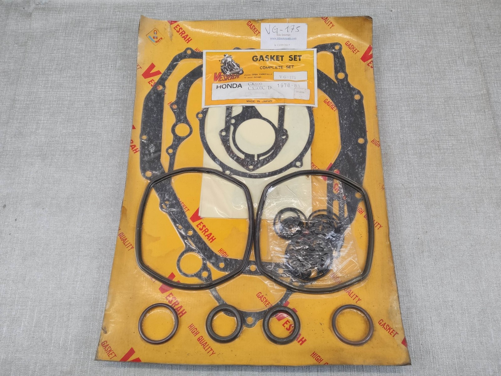 Pochette de joints Vesrah CX500 pour réparer les fuites moteur