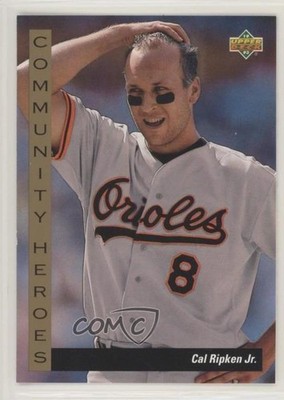 1993 Upper Deck Community Heroes Gold Hologram Cal Ripken Jr #36 HOF 01v6